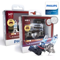 필립스 공식판매점 헤드램프 전조등 익스트림 비전 G포스 130% H7 HB3 2P 순정교체형, 필립스 익스트림 비전 G포스 HB3 2P
