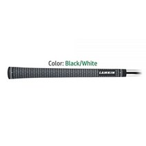 Lamkin Crossline 골프 그립 스윙 그립 블랙/화이트, Undersize, Black/White
