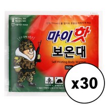 마이핫 보온대 다봉산업 대형 핫팩, 30개입