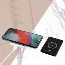 moncross 무선충전기 초슬림 핸드폰 휴대폰 충전기 무선충전패드 카드타잎 고속 멀티충전기, 화이트