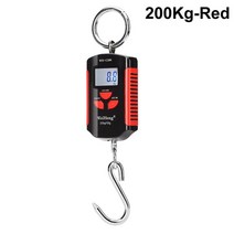 미니 디지털 500/300/200kg 크레인 스케일 휴대용 LCD 전자 산업 중량 후크 걸이식 규모 가정 농장, 05 200kg-Red, 200kg-Red