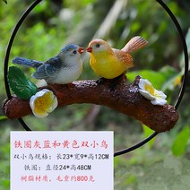 해외 앵무새 공예품 모란앵무 청금강 왕관앵무 조경 정원 인테리어 소품-15655, 옵션08