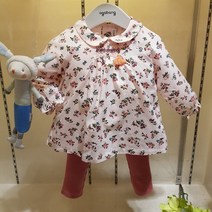 아가방 60% 가을 베이비페어! 가을이야욤 간절기 입기 좋은 원피스형블 라우스+슬림해 레깅스 상하복 핑크핑꾸르 언제나 실망시키지 않아 이뻐이뻐 상하세트 외출복