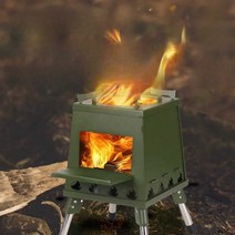 거꾸로타는화목난로 리버스 캠핑 스텐연통 팰릿, 작은 검은색 타워 스토브