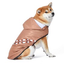 Star Wars 반려동물용 츄바카 레인코트 미디엄 | M 강아지용 스타워즈 반려동물 디자인 사이즈 5501651721, Chewbacca, X-Large