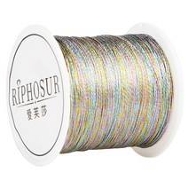 포장용 행사용 금실 은실 뜨개끈 금실실 핸드메이드 골드 6줄 팔찌 끈 diy 소재 가방, 15 6주식-컬러-0.4-50쌀