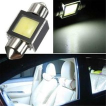 제이즈 차량용품 1 Pc 핫 화이트 6000K DC 12V 3W 31mm 자동차 꽃줄 인테리어 조명 돔 COB LED 전구 램프, [01] 아이보리