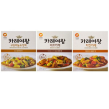청정원 카레여왕 구운마늘양파 + 비프 + 치킨, 160g, 5세트