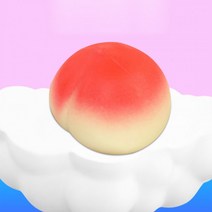 신광 주물럭장난감 왕 복숭아 1P 젤리말랑이 촉감놀이, 단품
