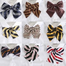 Wal그린_무늬넥타이 단체 리본 여자 보타이 유니폼 교복_Wal그린