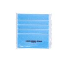 일회용 샤워타올 개별포장 블루 1BOX(500EA) 여행갈때 숙박업소, 일회용 샤워타올 개별포장 블루 1BOX(500EA) 여