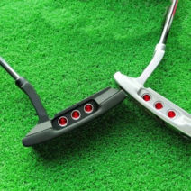 골프채 새로운 골프 퍼터 32/33/34/35 인치 클럽 2.0 보호 가방이있는 오른손 야외 스포츠 장비, 실버 35인치