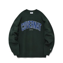 커버낫 아치 C 로고 기모 맨투맨 그린