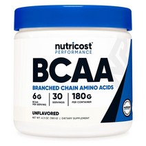뉴트리코스트 BCAA 필수 2:1:1 분지쇄 아미노산 류신 6000mg 180G, 1개, 기본