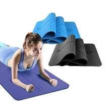 6mm tpe 천연고무소재 센터라인 요가매트, 바이올렛, 1