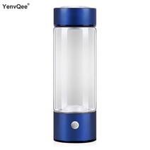 420ML 휴대용 수소 발생기 워터 필터 이오나이저 순수 H2 풍부한 알칼리성 병 전기분해 음료 수소 수소가 물을 생성하는, 03 Blue Gift Box, 03 Blue  Gift Box