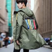 남성 아우터 야상 점퍼 2018 가을 야상남한 트렌드 춘추자켓 남장 멋쟁이 슬림핏 남성 트렌치코트 중 롱