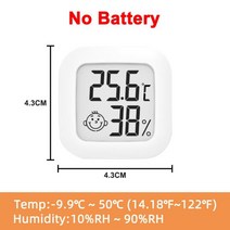 기상관측기 풍속계 장비 디지털 온도기 습도기 날씨 샤오미 LCD 디지털 온도 습도 측정기 실내, 한개옵션1, 04 04