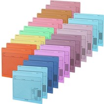 48피스 작업 파일 재킷 마닐라 폴더 레터 사이즈 30.5 x 25.4cm(12 10인치) 튼튼한 직원 사무실 비즈니스 진행 상황 추적 프로젝트 비용 계산