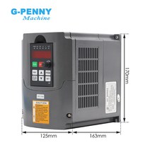 Huanyang 220v 2.2kw 인버터 CNC 스핀들 모터 속도 제어 110v / 380v VFD 가변 주파수 드라이브 0-400Hz 3P, [02] 2.2KW, [01] 110v, 02 220v-220v_01 범용