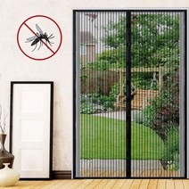 현관 방충문 자석 모기장 셀프시공 미세방충망 120x210 붙이는 찍찍이 아파트, 블랙대120x210