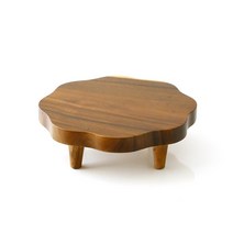 레인트리 연화반 차탁 다도상 다과상 원목 소반, 연화반 차탁 대 40cm, 대 40cm