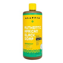 Alaffia 알라피아 어쎈틱 아프리카 블랙 솝 올인원 리퀴드 솝 페퍼민트 950ml