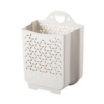 오라플 벽걸이 접이식 빨래바구니 부착 세탁 틈새 빨래함