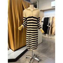 ab.fz 반집업 스트라이프 니트 원피스 ABXX1HO32A US