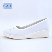 ZZJJC 캐주얼 화이트 여성 웨지힐 스니커즈