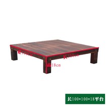 평상마루 야외 판자 탄화 원목 바닥 베란다 방수 방부목 레저 플랫폼, 1㎡, 길이 100*너비 100*높이