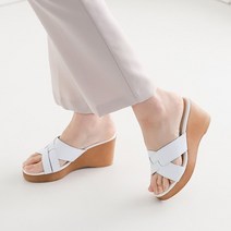 아리앤 커민 크로스 웨지 뮬슬리퍼 7.5cm
