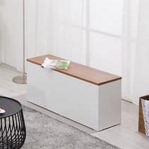 화이트 감성 3컬러 투도어 벤치 수납장(100cm) 현관 예쁜 식탁 평 체어 형, 그레이