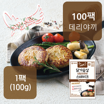 치킨셰프 닭가슴살 스테이크 (데리야끼), 100팩, 100g