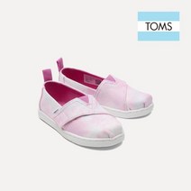 [탐스] [공식] 키즈 알파가타 벨크로 슬립온 타이다이 NEON PINK