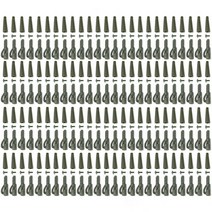 50100pcs 미니 리드 클립 테일 고무 콘 잉어 낚시 키트 장비 태클 커넥터