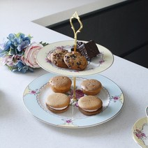 로얄로즈 2단 접시, 단품