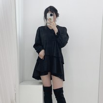 가을 하객 새틴 캉캉 프릴 미니 원피스