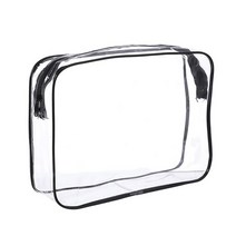 여름 패키피 휴대용 화장품 가방 파우치투명 여행 세면 용품 메이크업 케이스 지퍼 sml 크기 여성 남성 방수 pvc 목욕 세척 보관 키트