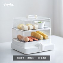 고구마 달걀찜기 맥반석 구운계란기계 가정용 투명 반숙 군고구마 만들기 기계, 2층
