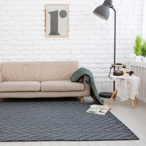 먼지안나는러그 북유럽 셔닐 기하학 헤링본170x230cm