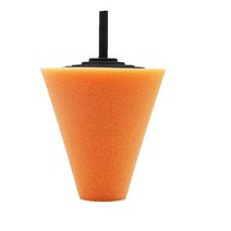 왁스 폴리싱 광택기 샌딩기 자동차 연마 스폰지 패드 청소 자동차 타이어 휠 보스 연마 기계 콘 모양 휠 허브 연마기 디스크 자동 유지, 주황색