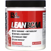 EVLution Nutrition LEANBCAA 과일 펀치 맛 237g(8.36oz)