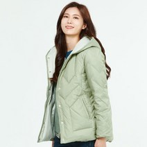 여성 데일리 후드 퀼팅 경량 패딩 오리털 점퍼 [3컬러]