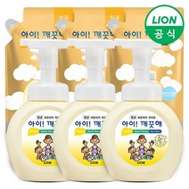 아이깨끗해 용기 250ml 3개+리필 200ml 3개, SET, 3.청포도 250ml 3개+200ml 3개