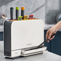수저 살균기 식기 건조기 샤오미 Youpin 지능형 소독 칼 홀더 도마 젓가락 건조 선반 주방 보관 하나의 유물, 흰색(도마 3+나이프 2+스크레이
