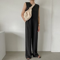화이트폭스 데일리와이드린넨점프수트