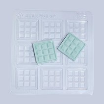 나만의 초코렛 만들기 정사각 바크 9구 몰드, 1개