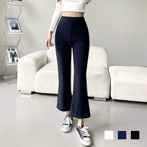 여성 토니스 스판 부츠컷 크롭 슬랙스 팬츠.디작소