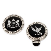 골프 그린 퍼팅 볼마커 원형 블랙 스텐칩 볼마커2개 홀더1개 공표시 공마크, 본상품선택